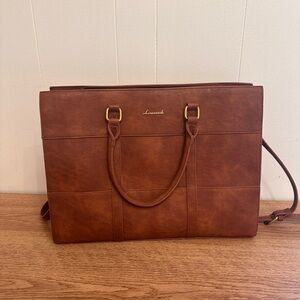 Brown Leather Laptop Bag